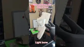 Unboxing the Nike dunk low SB City of love &lsquo;Light Bone&rsquo;. Is this a cop? #nikesb #unboxing #fyp