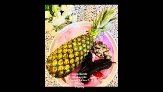 Pineapple juice with Aidan fruit & Ginger