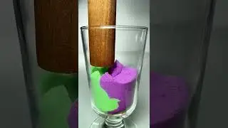 Very Satisfying and Relaxing, Kinetic Sand  Drop and squish #shorts #trending #balloonexplosion