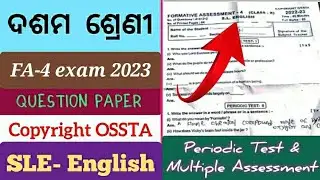 10th class FA-4 English question paper 2023/PT and MA/10th fa4 2023 /#10th #fa4 #10thfa4slequestion