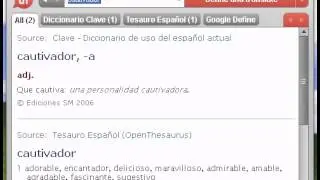 Definici&oacute;n de cautivador