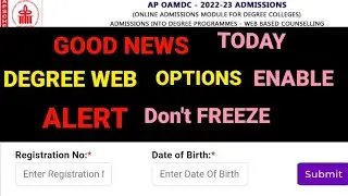 AP DEGREE WEB OPTIONS ENABLE|GOOD NEWS DON'T FREEZE