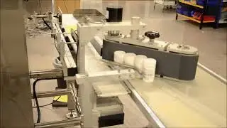 Control de peso industrial homologado con cinta transportadora vertical y separador