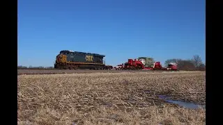 Chasing The Schnabel Car & More On The BNSF Beardstown Sub (2/19/22)