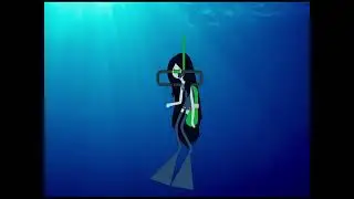 Marceline's Scuba Diving, Animated. (Adventure Time)
