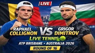 Raphael Collignon Vs Grigor Dimitrov 🎾LIVE TENNIS ATP Brisbane Australia 2026 Round Of 16