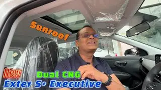 NEW HYUNDAI EXTER S+ EXECUTIVE CNG Dual Cylinder 2025 ! Rs.8.85 Lakh with Sunroof