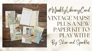 An&nbsp;Altered Library Card&nbsp;a Week! Vintage Maps and a few thoughts about HOME #weeklylibrarycard