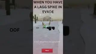 WHEN YOU HAVE A LAGG SPIKE IN EVADE #shorts #roblox #evade #lagging #evaderoblox