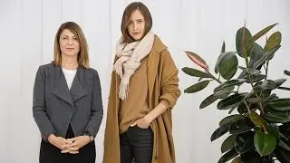 Two ways to wear black coated jeans