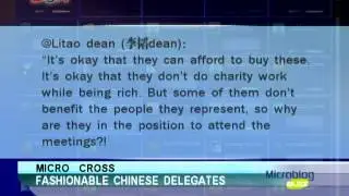 Fashionable Chinese Delegates -- Microblog Buzz: Mar. 13 -- BON TV China