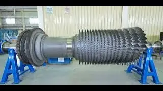 Removed after MI #GE #Frame5 #HP Rotor #Axial #Compressor #repair #Bearing #Thurst  #Gasturbine