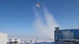 Best Helicopter Contrails above the Arctic Cirlce