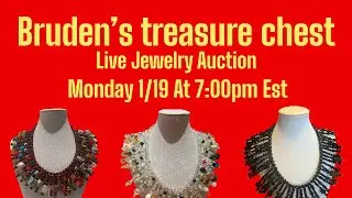 Monday 1/19 At 7:00pm EST Live Jewelry Auction
