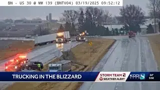 Blizzard conditions create challenges for Iowa's trucking industry