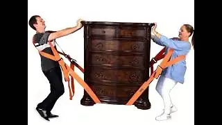 Move Heavy Furniture Like a Pro! | Forklift Shoulder Harness XL + Extended Lift Straps