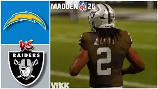 Chargers vs Raiders Week 2 Simulation (Madden 26 Rosters)