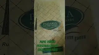 Saco para P&atilde;es personalizadas, papel Kraft Pardo #embalagempersonalizada #vendas #embala