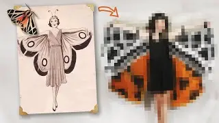 I Tried Recreating This Retro Butterfly Costume