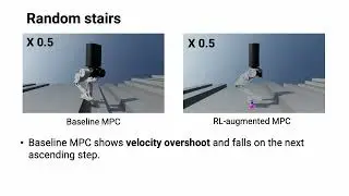 RL-augmented Adaptive Model Predictive Control for Bipedal Locomotion over Challenging Terrain