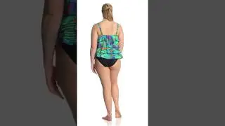 Ceeb Plus Size Fiji Tankini Top | SwimOutlet.com