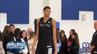 Hebrew Academy in Miami Beach gets huge surprise by Victor Wembanyama, San Antonio Spurs