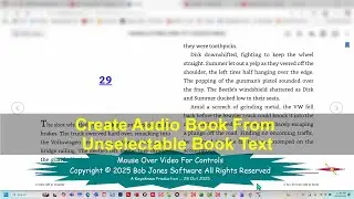 Camtasia 2025 Create Audio Book From Unselectable Book Text 2025 10 28