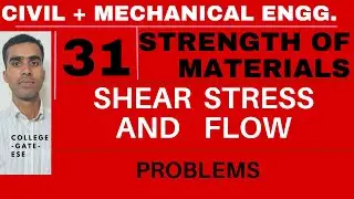 Shear flow and stress problems 31 #strengthofmaterials  #gatecivilengineering  #concretepath