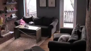 bulldog rips apart couch