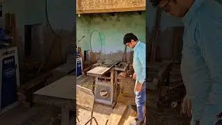 wood cutting industries #bandsaw #cutting