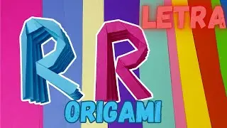 Letra R en 3D✅- Abecedario Completo de Papel