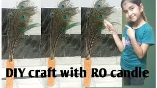 RO candle से flower vase 🏺#DIY#craft#decoreter# reuse waste material# home decorater@HDSutharcom