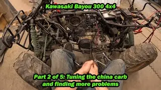 Bayou 300 4x4 тюнинг китайского карбюратора