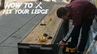 SOMEONE BROKE OUR LEDGE SO WE SHOW YOU HOW TO FIX IT!