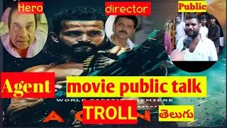 Agent movie public talk Telugu comedy troll funny 🤣🤣