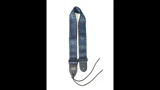 Guitar Strap Black Blue Brown Woven Nylon Solid Fits All Acoustics And Electrics Made In USA
