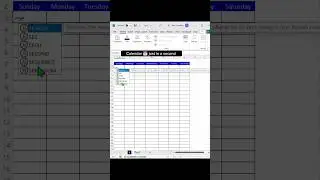 Calendar in Excel ⚡