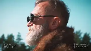 Custom brown faux fur jacket