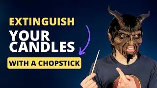 How to Extinguish a Candle WITHOUT Smoke (Using a Chopstick)