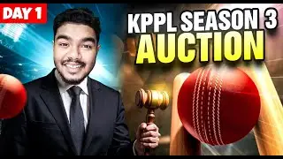 KPPL AUCTION | DAY 1 | KPPL SEASON 3 | CRICKET 24 - LIVE - KRITXPLAYS