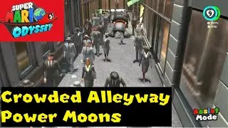 Crowded Alleyway Power Moons (Metro Kingdom)