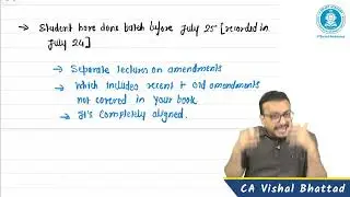 CA CS CMA Final IDT GST Amendments | MAY 26 & JUNE 26 Exam | CA Vishal Bhattad