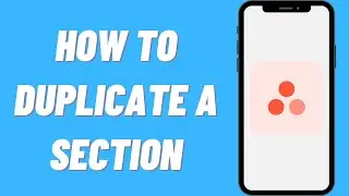 How To Duplicate A Section On Asana (Quick)