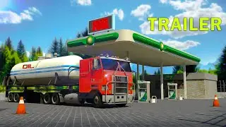 Oil Tanker Driving Truck Game Trailer - Game Over Official