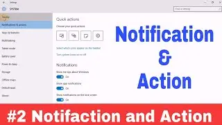 Notification and action center | Windows 10 settings | Action center | Microsoft windows | The AB
