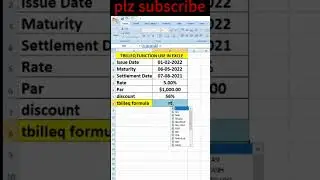 #short#TBILLEQ-How to calculate bond equivalent yield for a treasury bill in excel using formula