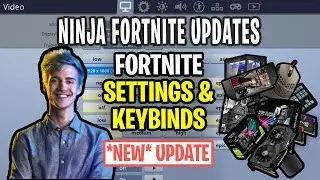 Ninja Fortnite Settings, Keybinds, Sensitivity, Gear and Setup 10.14.2019 Update