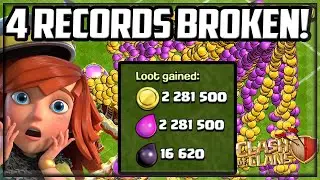 Clash of clans 3.2 million loot record breaking loot #coc #record #clashofclans #gameplay #gaming