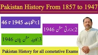 Elections1945-46||Wazarti Mission1946||Cabinet Mission Plan 1946||Pakistan History from 1857 to 1947