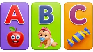 Phonics Song with TWO Words - A For Apple - ABC Alphabet Songs with Sounds for Children
